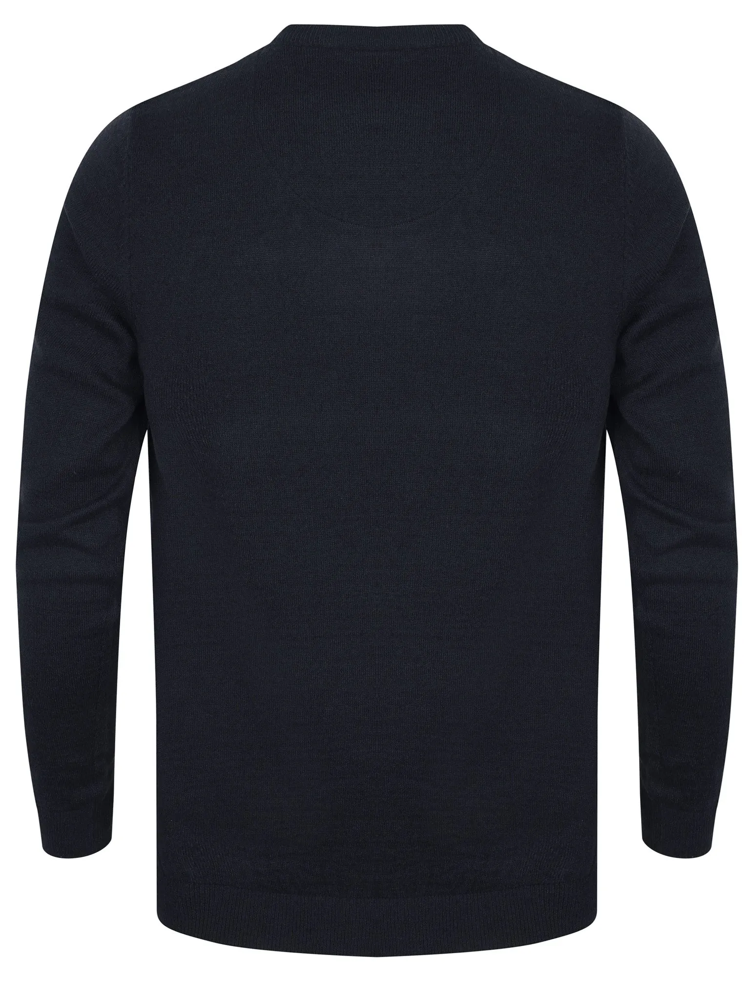 Zouma Wool Blend Crew Neck Jumper In Dark Navy - Kensington Eastside