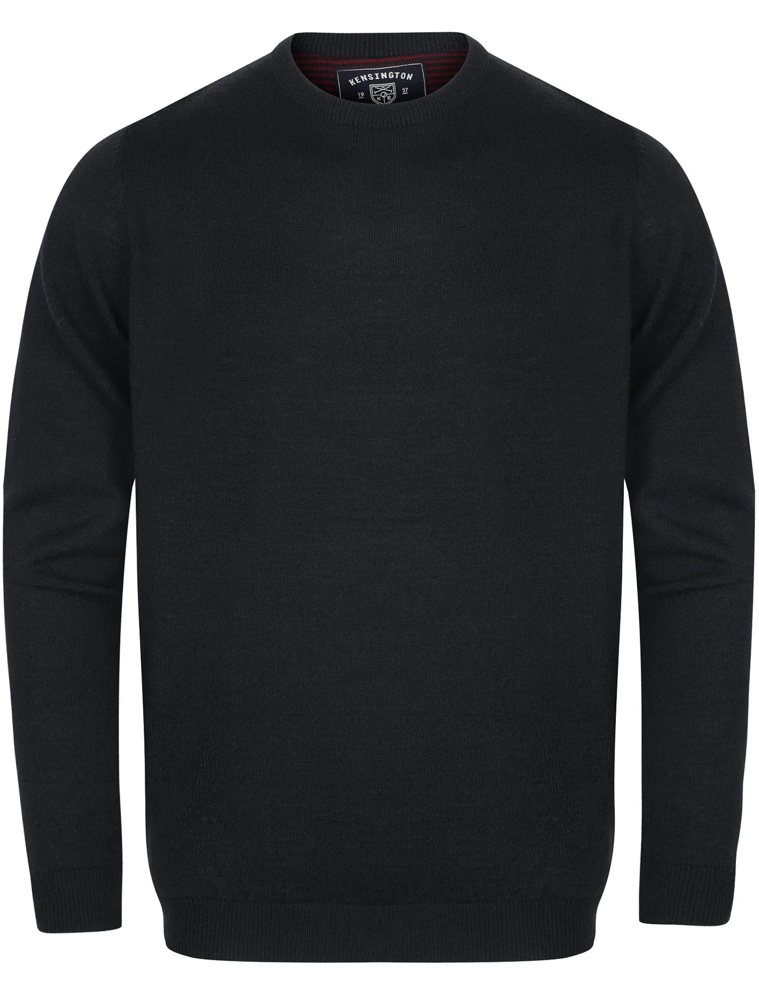 Zouma Wool Blend Crew Neck Jumper In Dark Navy - Kensington Eastside